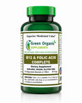 Green Organic Supplements Vitamin B12 & Folic Acid Complete - 90 Capsules