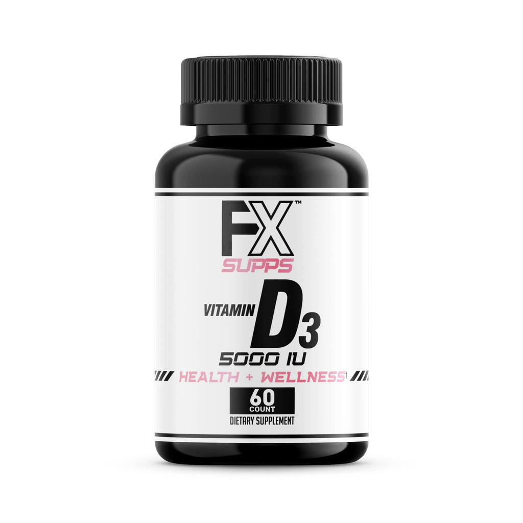 FXSUPPS Vitamin D3 5000 IU Bone & Heart Health - 60 Softgels