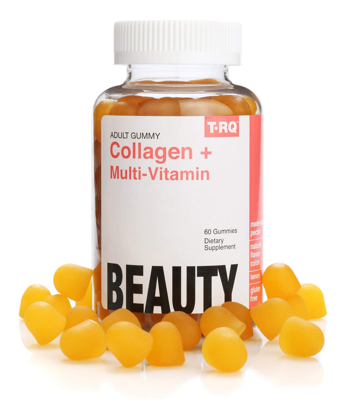 T.RQ Collagen Multi-Vitamin Gummy Natural Lemon - 60 Count
