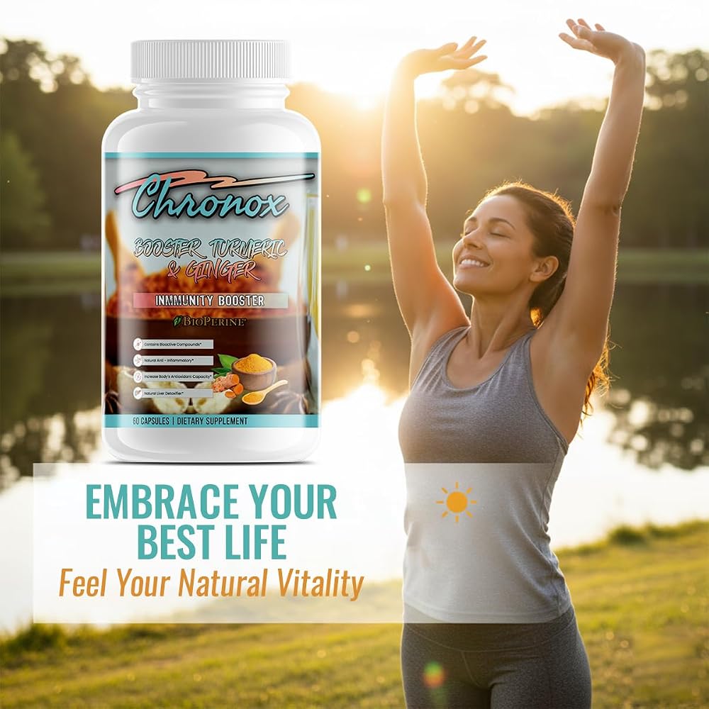 Chronox Turmeric & Ginger Supplement - 60 Capsules - image 5