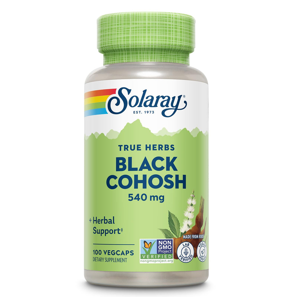 SOLARAY Black Cohosh 540 mg Womens Health Support - 100 Vegetarian Capsules