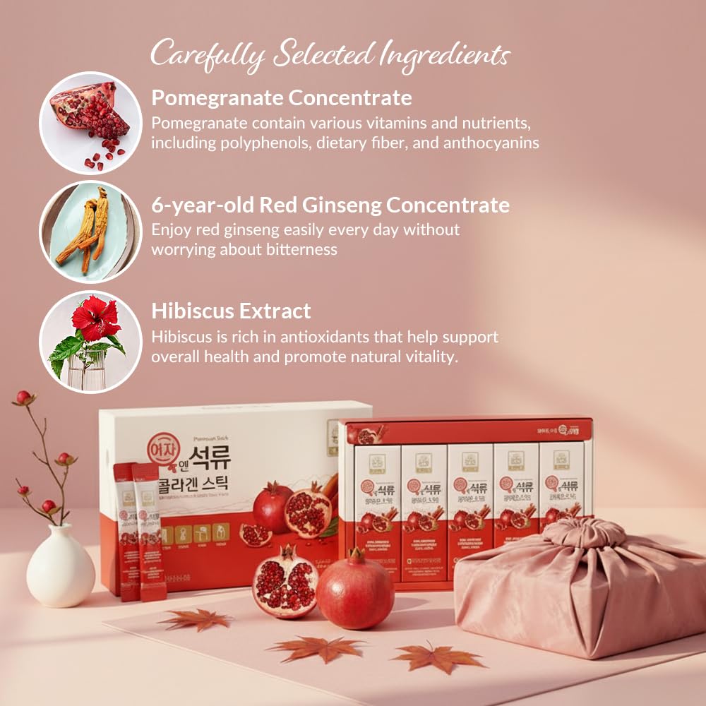 Baekje Pomegranate Collagen Jelly Stick - 30 Count - image 4