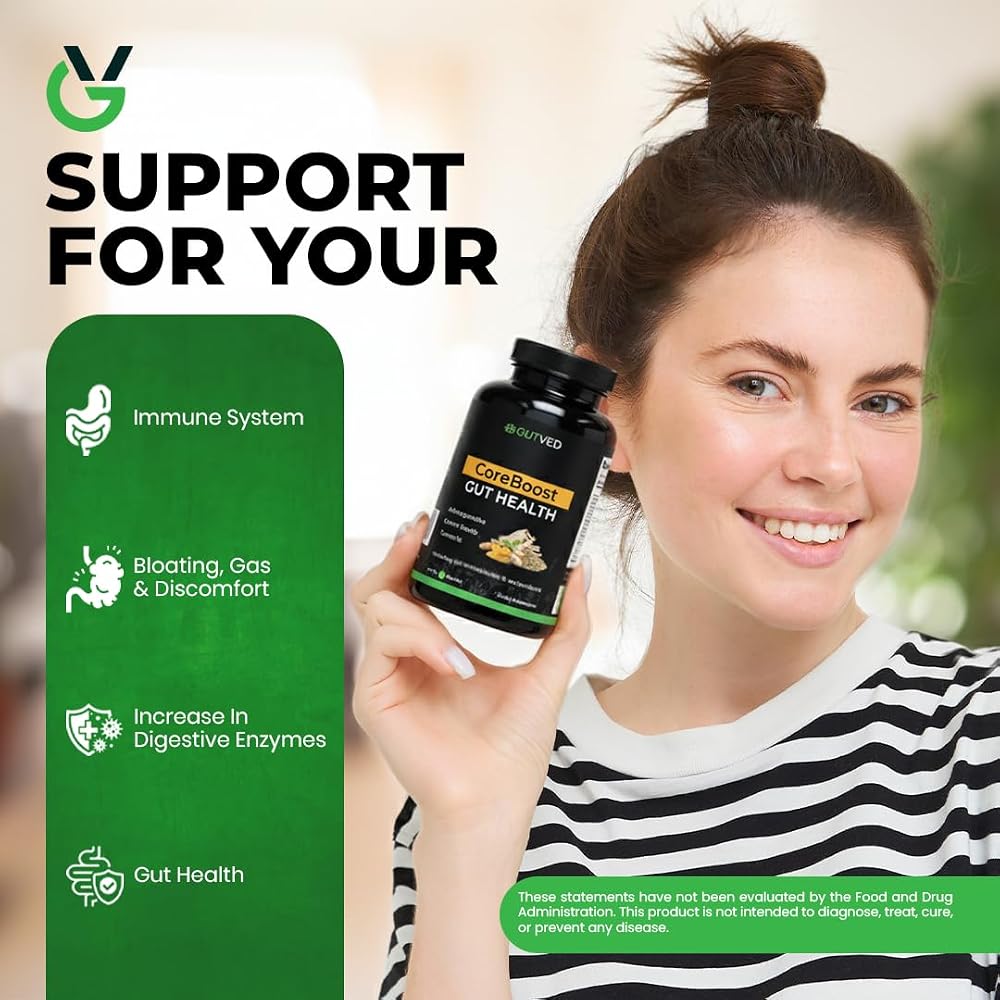 GUTVED Bloating & Gas Relief Probiotic - 60 Capsules - image 2
