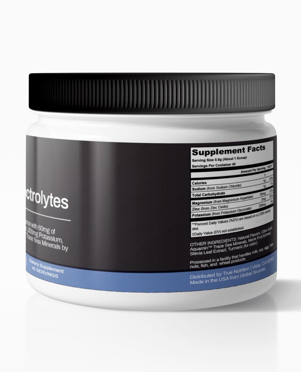 True Nutrition Electrolyte Hydration Supplement Drink Mix Limeade - 45 Servings - image 2