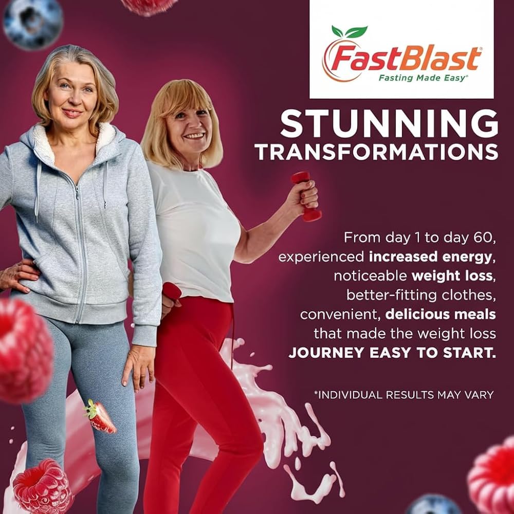 FastBlast Smoothie Pouches Banana Berry-Intermittent Fasting Drink