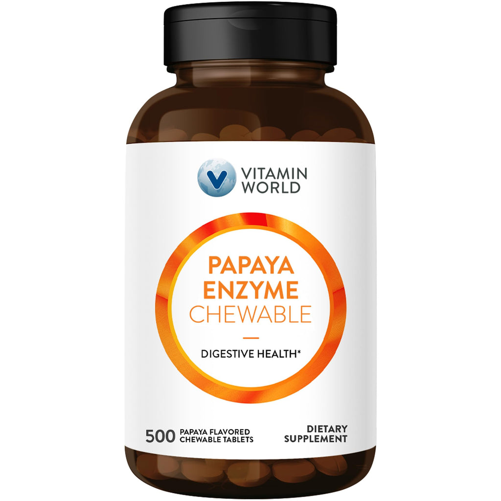 Vitamin World Papaya Enzymes Chewable - 500 Tablets
