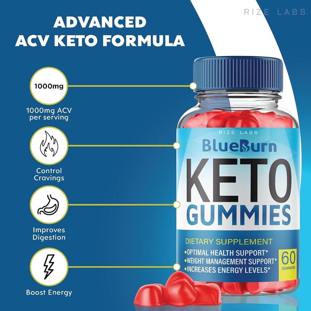rize labs BlueBurn Keto ACV Gummies for Weight Loss - 180 Gummies - image 5