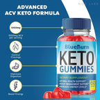 rize labs BlueBurn Keto ACV Gummies for Weight Loss - 180 Gummies - image 5