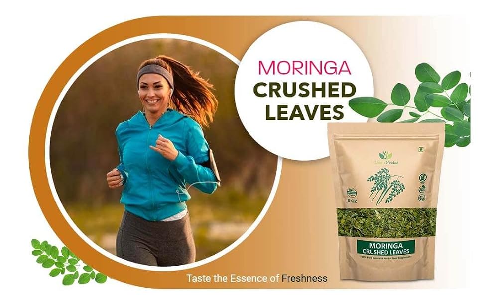 Green Nectar Moringa Tea Cut Leaves - 8 Ounces - image 3