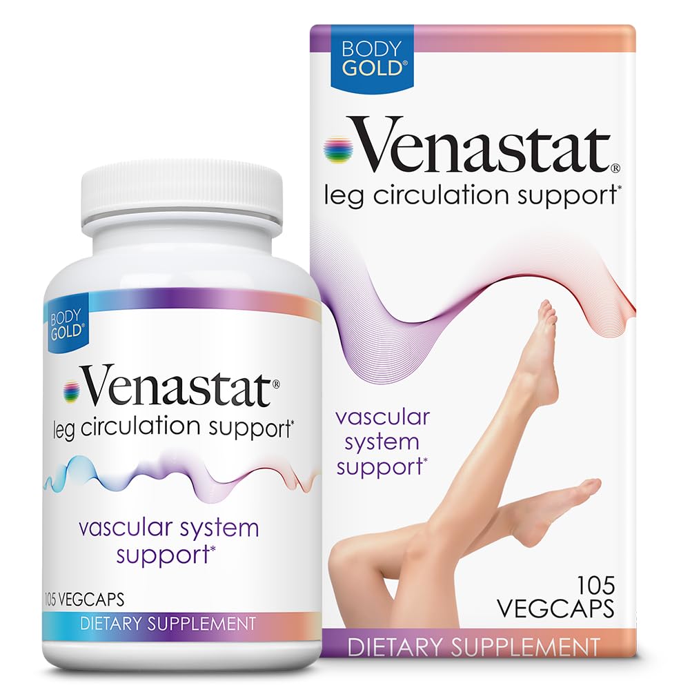 Body Gold Venastat Leg Vein Support Supplement - 105 Capsules