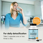 Charcoal House Activated Charcoal Capsules 300mg - 125 Capsules - image 6
