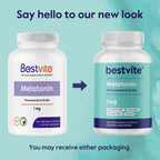 BESTVITE Melatonin 1mg Low Dose Sleep Support - 240 Vegetarian Capsules - image 7