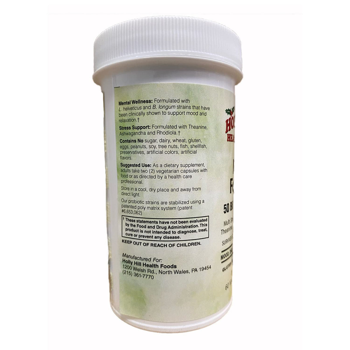 Holly Hill Health Foods Mood Support 50 Billion Probiotic - image 3