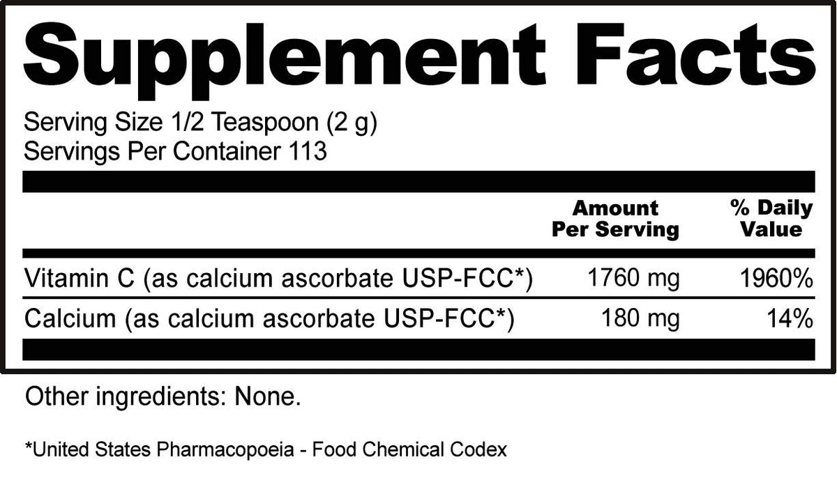 NutriBiotic Calcium Ascorbate Vitamin C Powder - 8 oz - image 4