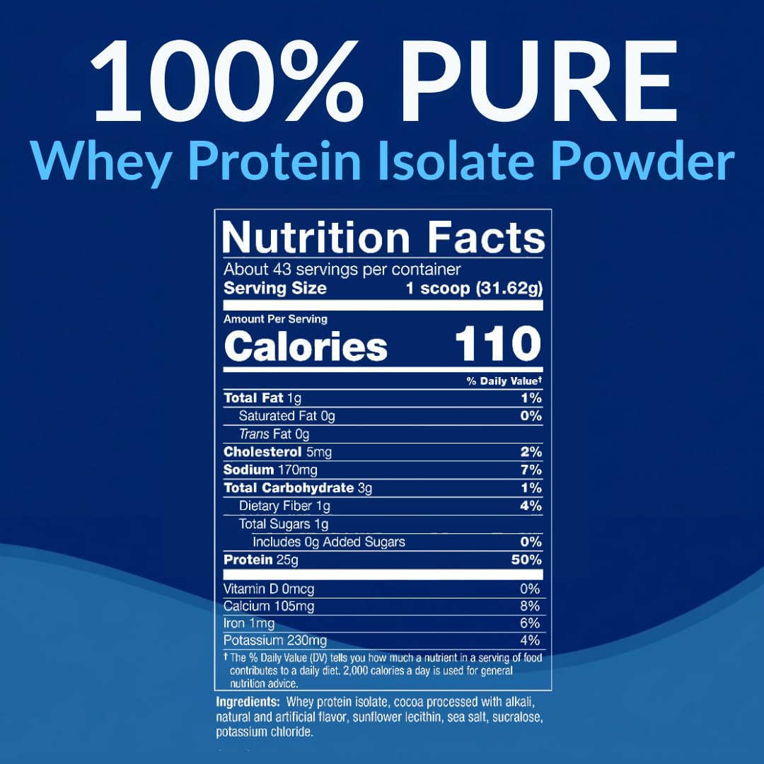 BodyTech Whey Protein Isolate Powder Rich Chocolate - 43 Servings - image 3