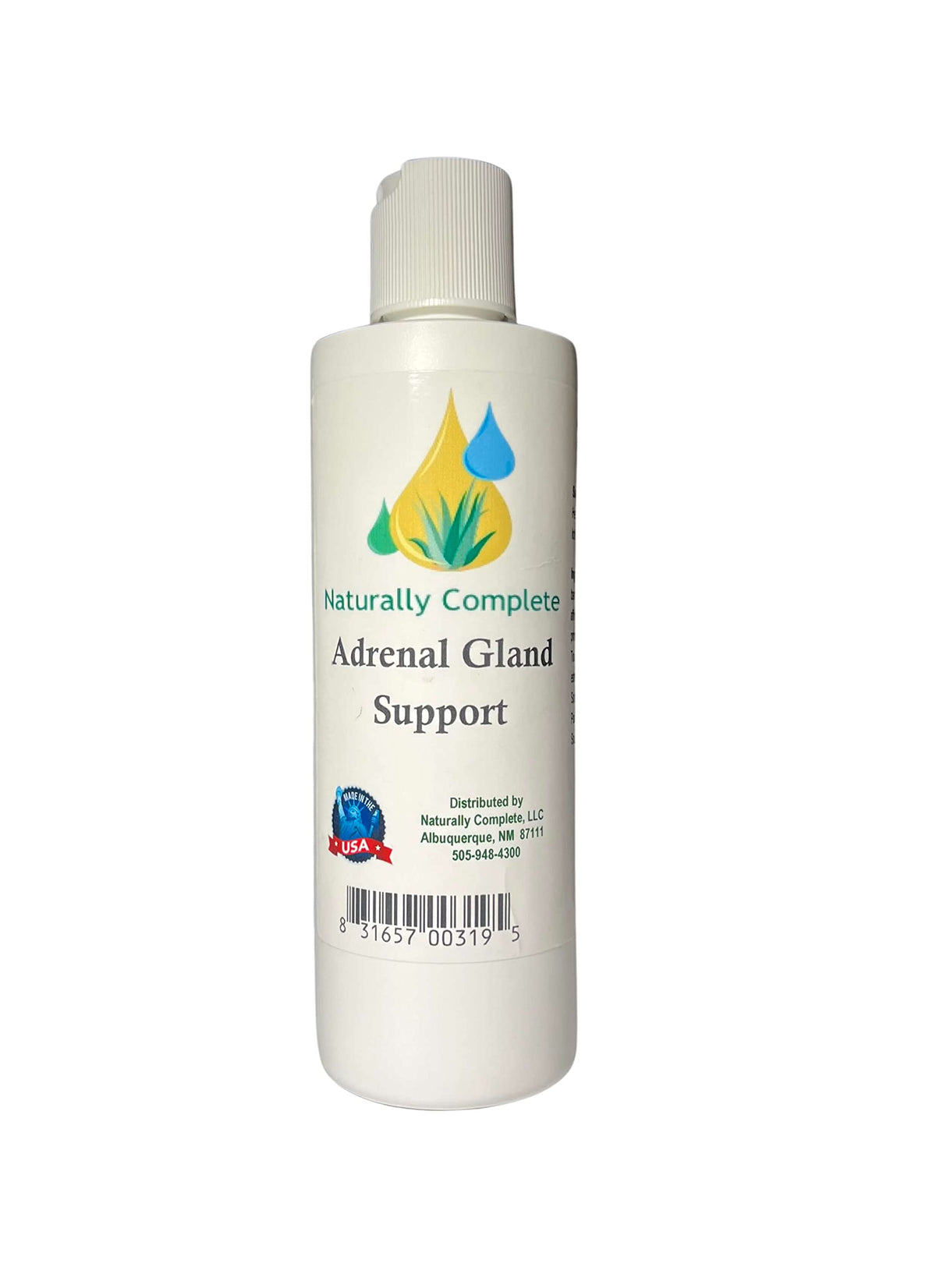 Naturally Complete Adrenal Gland Support Lotion - 8 oz