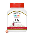 21st Century Vitamin D3 400 IU Orange Chewable - 110 Tablets