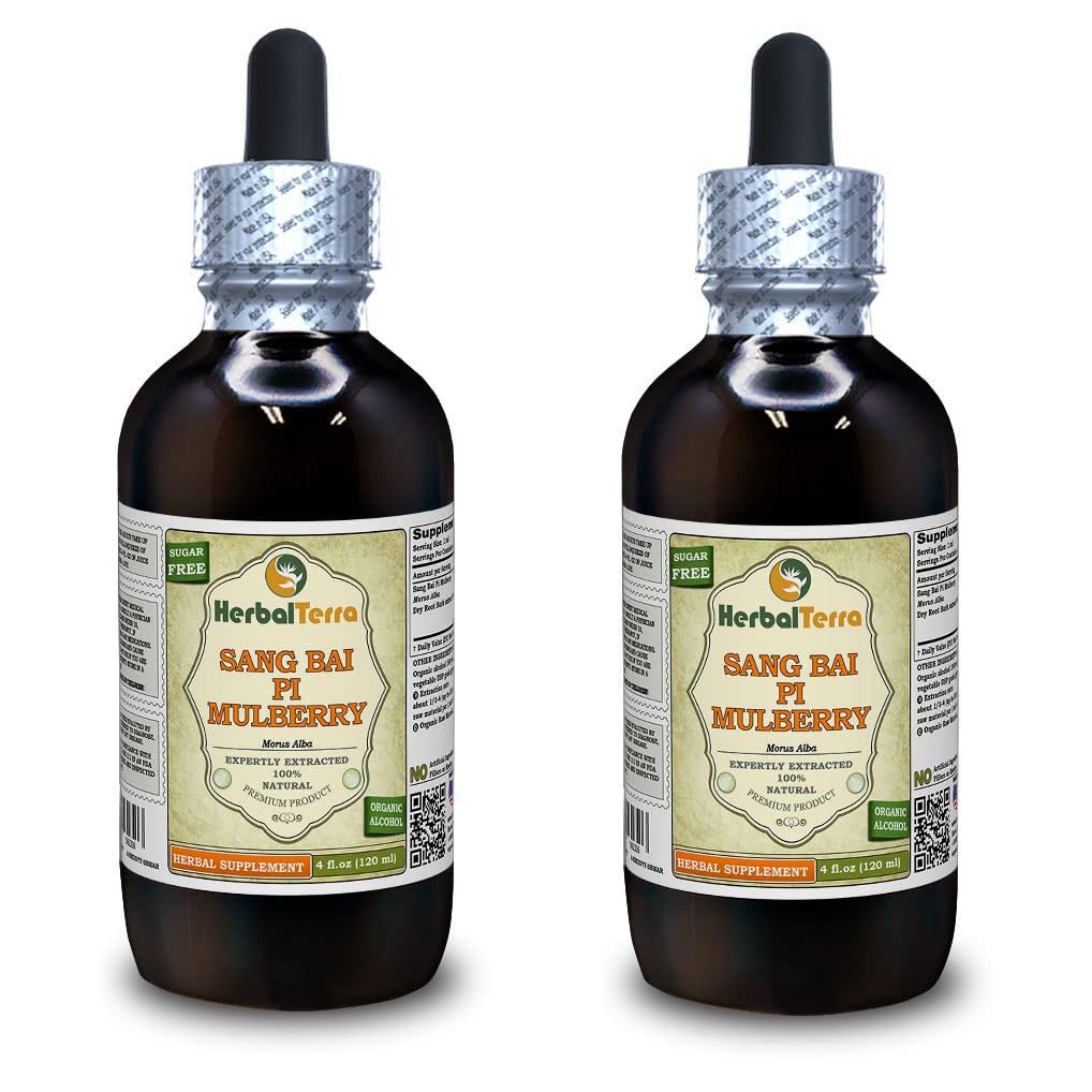 Herbal Terra Sang Bai Pi Mulberry Root Bark Tincture - 2x4 fl.oz