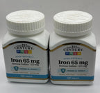 21st Century Iron 65 mg - 600 Tablets