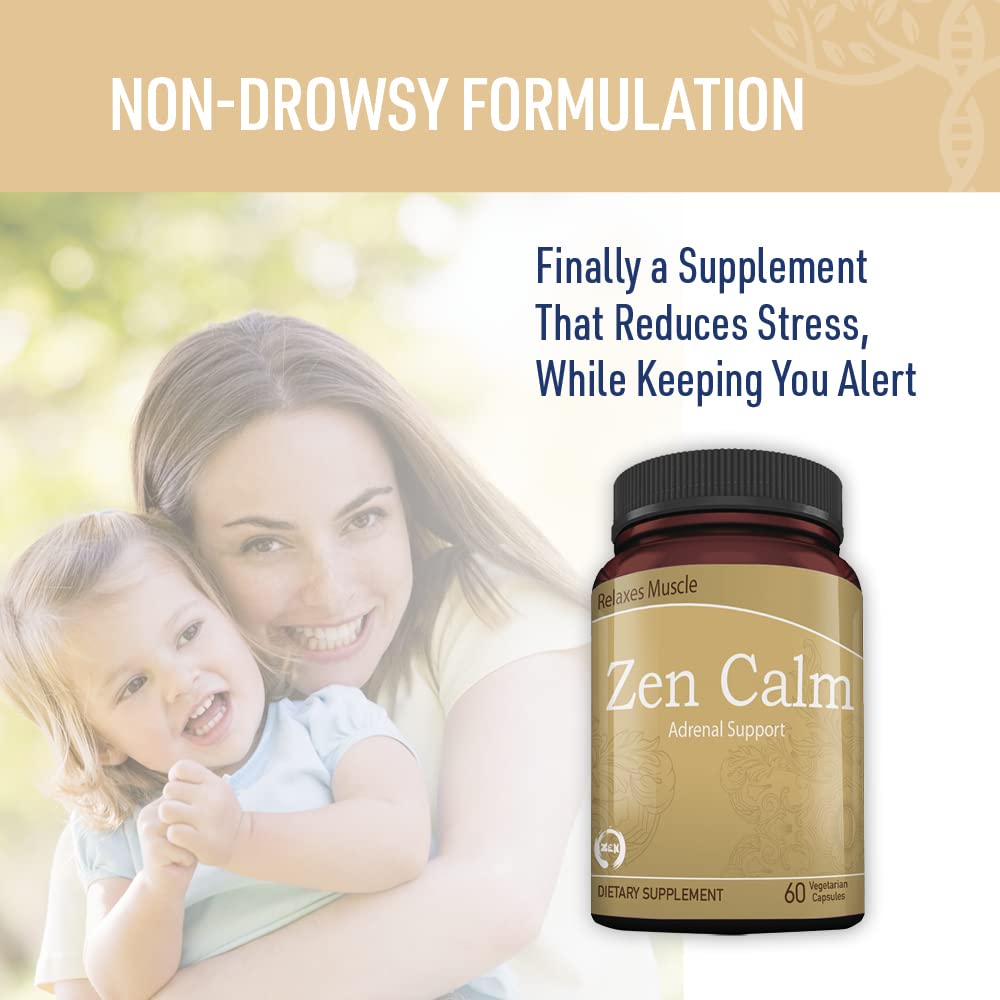 Liver Medic Zen Calm Stress Adrenal Support - 60 Vegetarian Capsules - image 5