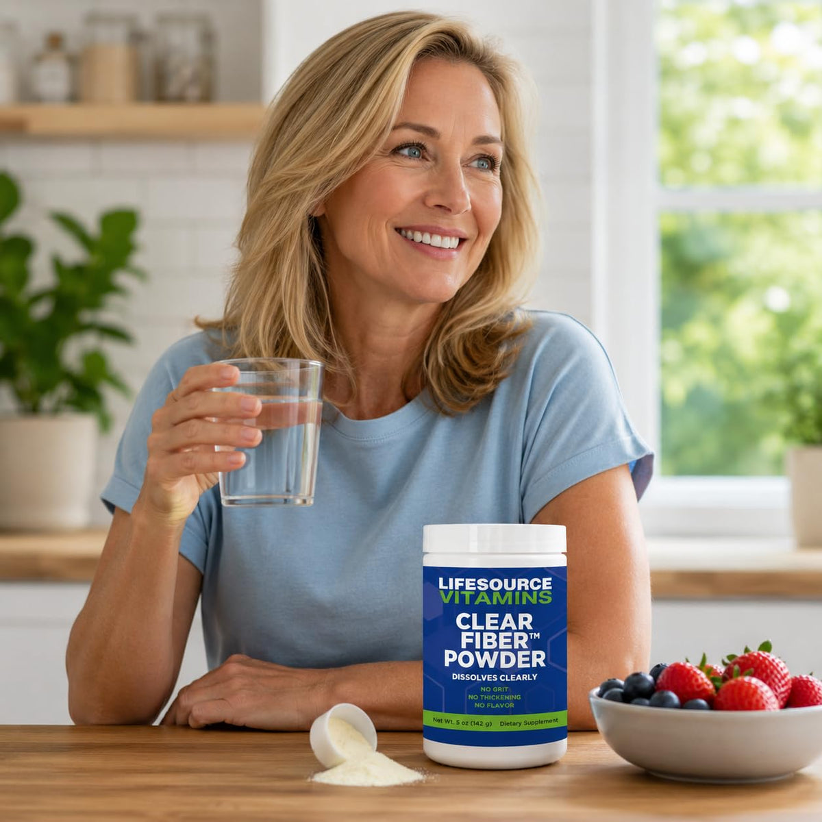 LifeSource Vitamins Clear Fiber Sunfiber Powder - 5 oz - image 4