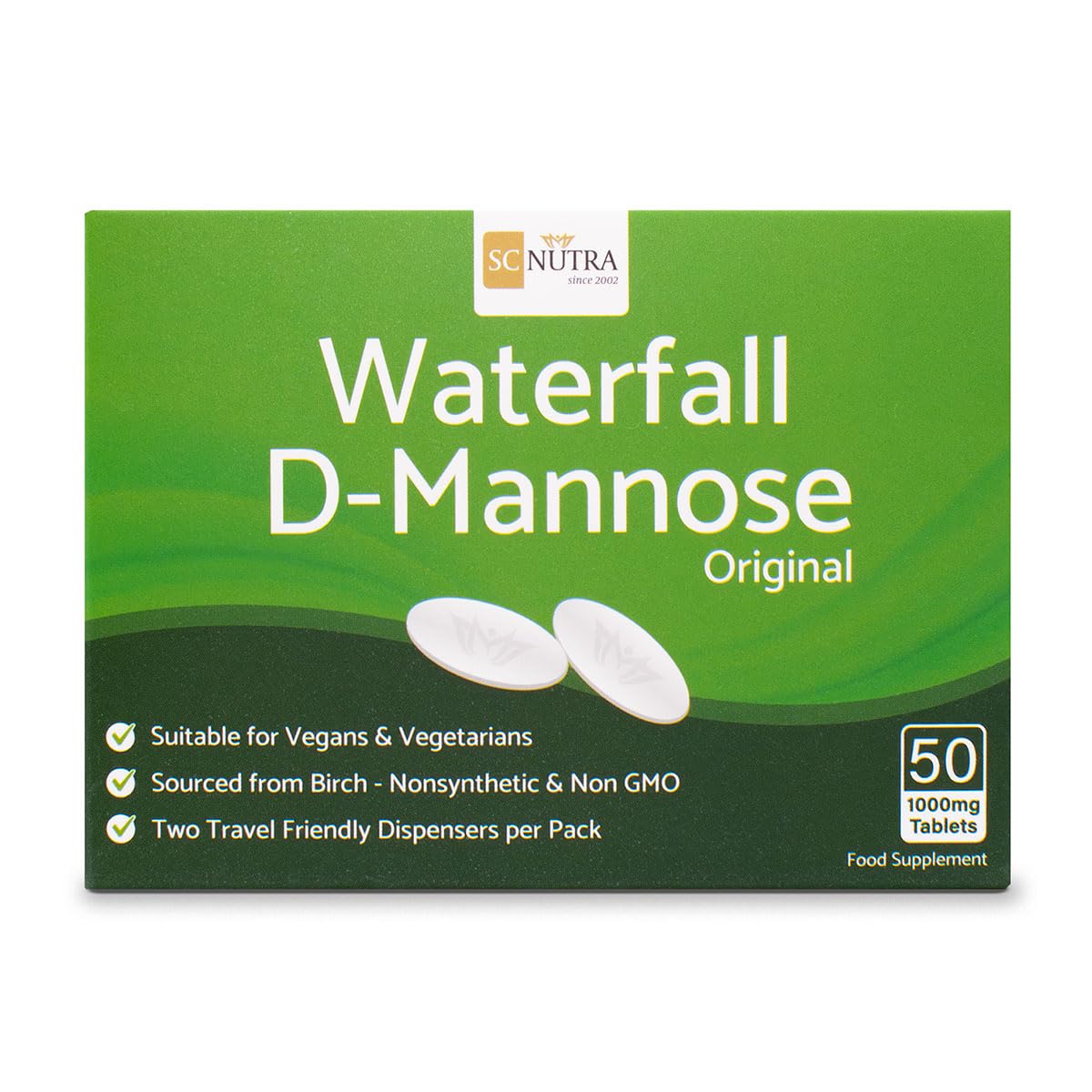 Sweet Cures D-Mannose 1000mg Tablets - 50 Tablets - image 2