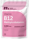Micro Ingredients Vitamin B12 5000 mcg Methylcobalamin - 240 Tablets
