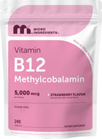 Micro Ingredients Vitamin B12 5000 mcg Methylcobalamin - 240 Tablets