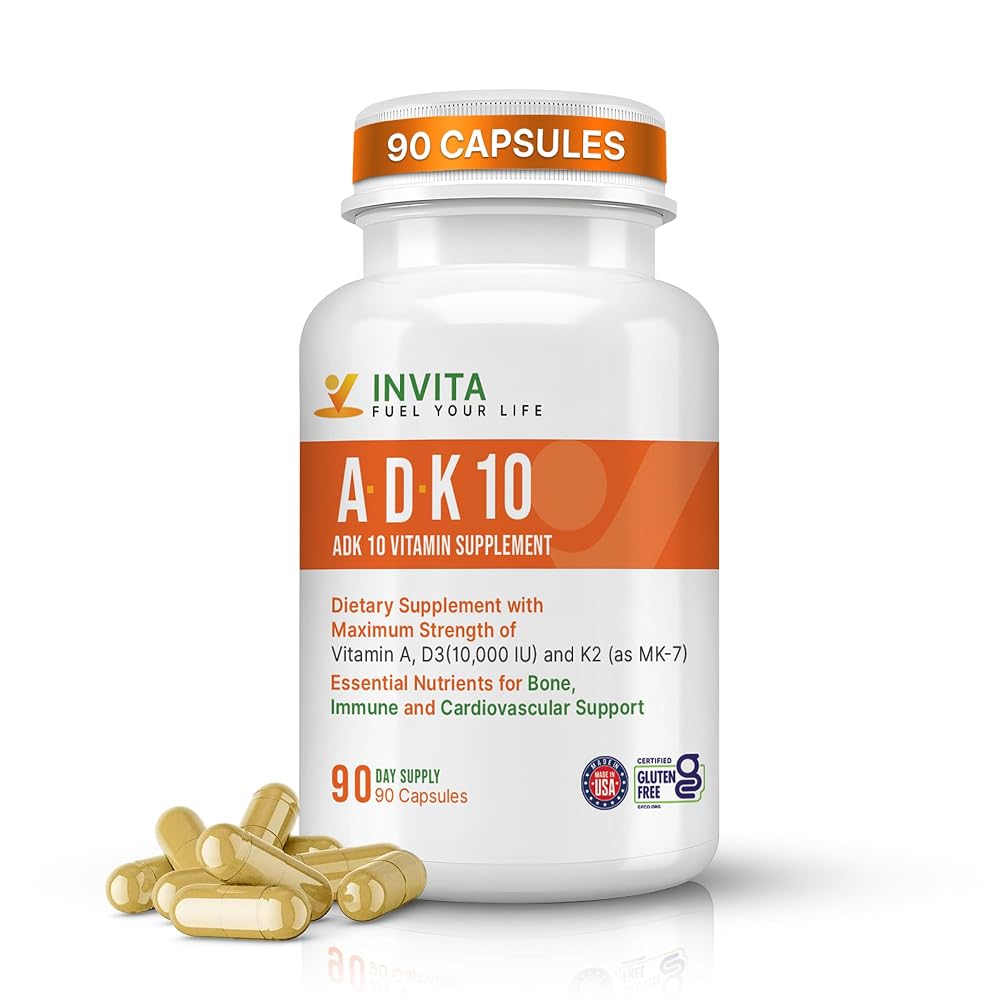 INVITA ADK 10 Vitamin Supplement - 90 Capsules