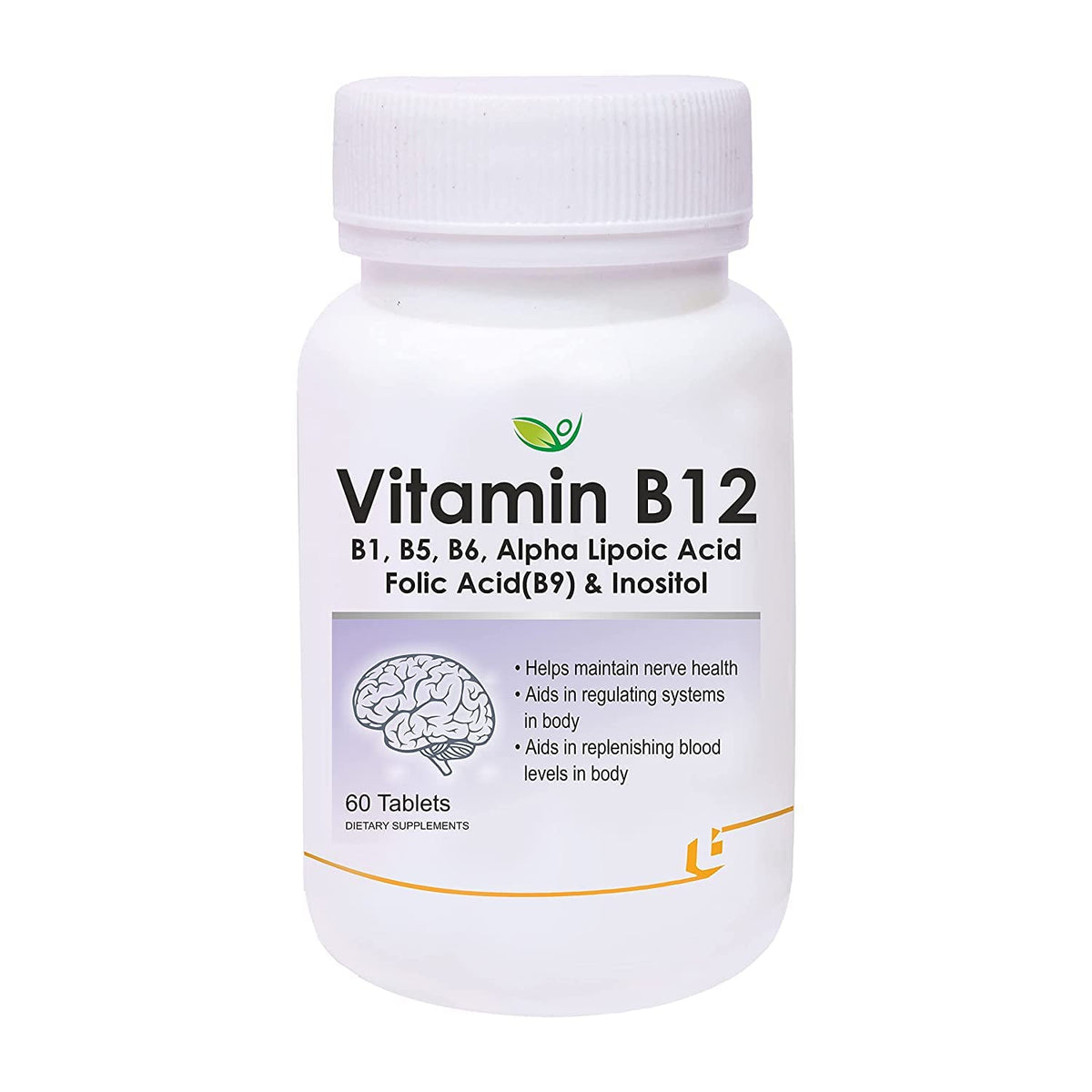 Verem Vitamin B12 Complex with ALA & Inositol Energy Support - 60 Tablets