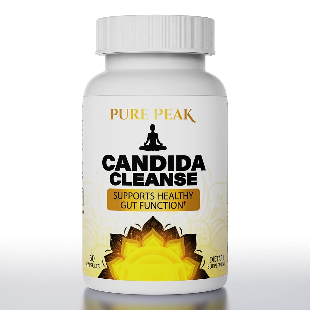 Pure Peak Candida Cleanse Gut Support - 60 Capsules
