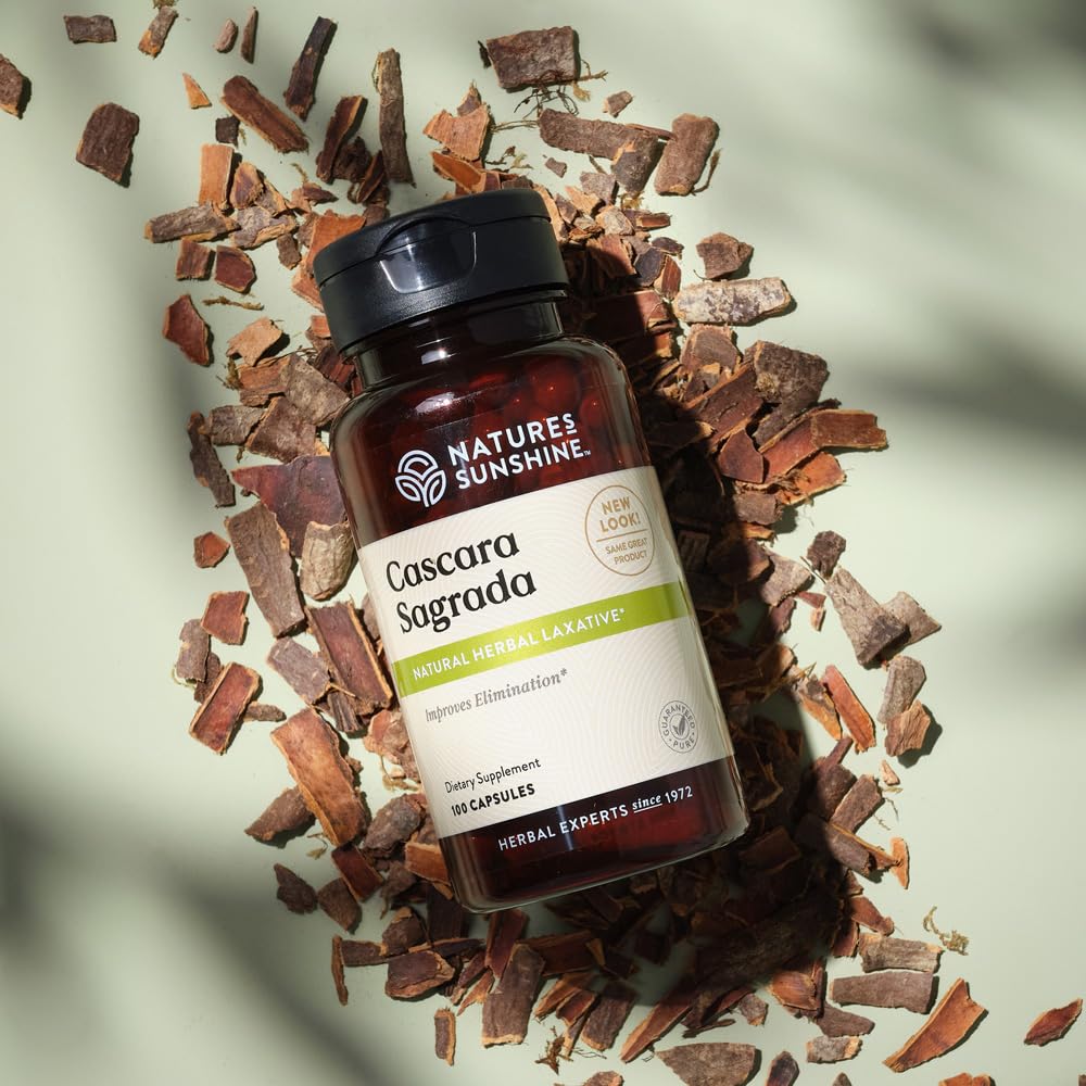 Nature's Sunshine Cascara Sagrada Capsules - 100 Capsules - image 2
