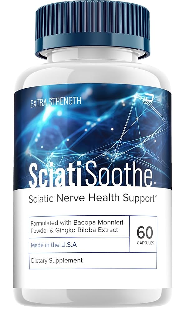 Indelo SciatiSoothe Brain Supplement Focus Pills - 60 Capsules
