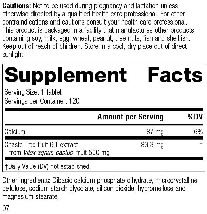 Standard Process Mediherb Chaste Tree - 120 Tablets - image 2