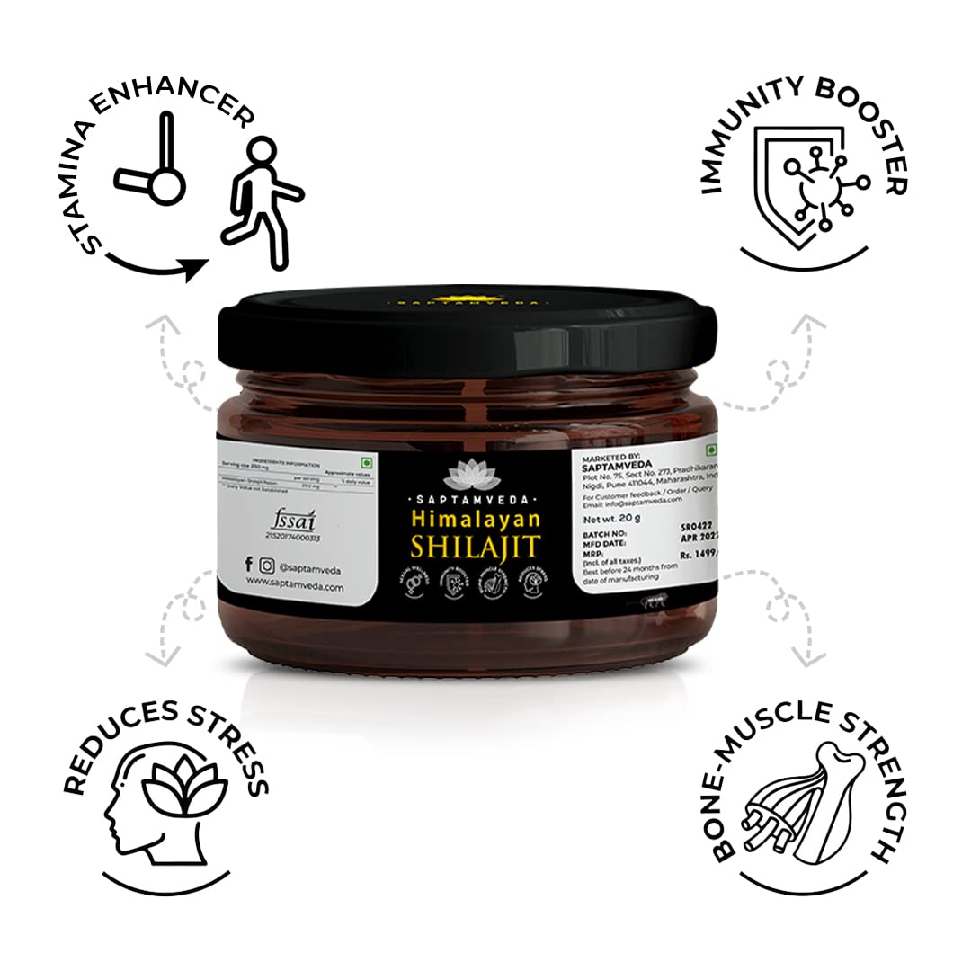 SAPTAMVEDA Himalayan Shilajit Resin Liquid - 20g - image 8