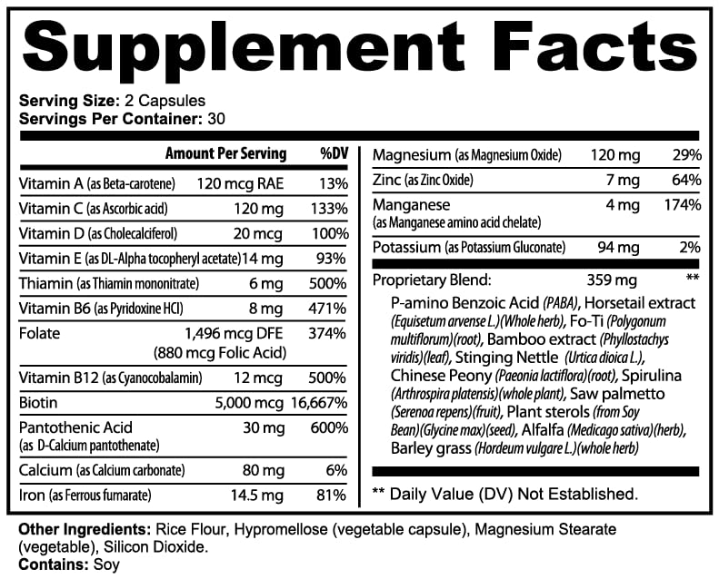 Minimo Nutrition Hair, Skin and Nails Essentials with Biotin - 60 Capsules - image 9