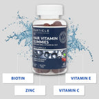 Particle Men's Hair Gummies with Biotin & Zinc - 60 Gummies - image 2