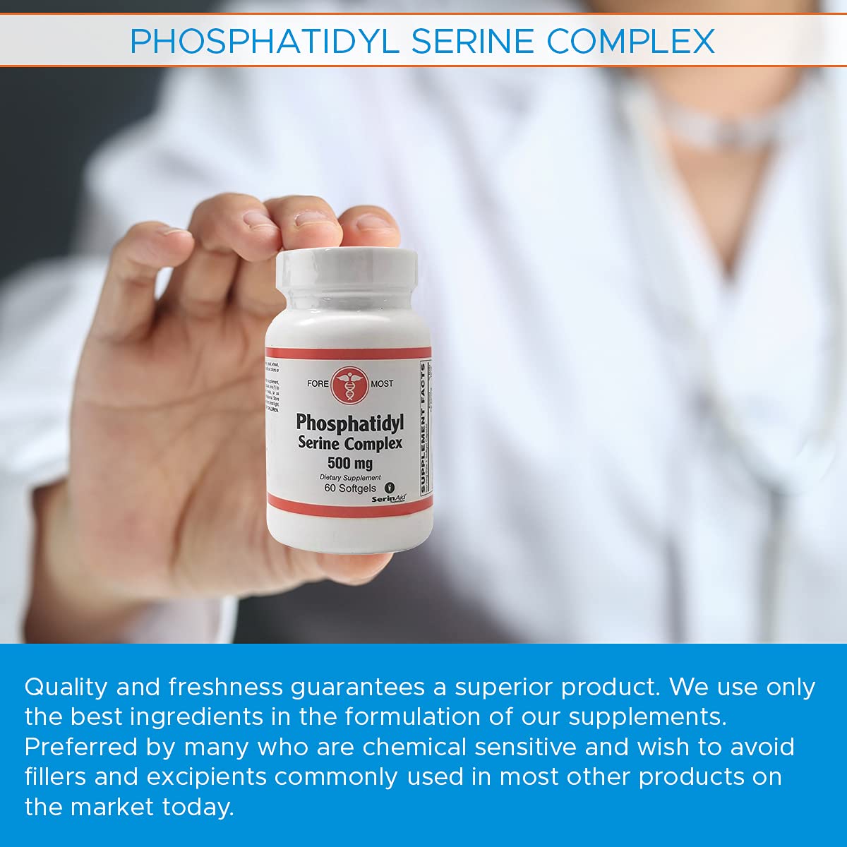 Holistic Health Phosphatidyl Serine Complex - 60 Softgels - image 6