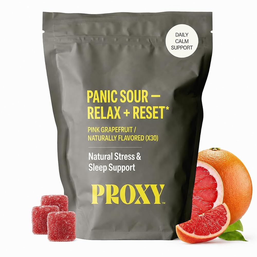 PROXY Panic Sour GABA L-Theanine Calm Sleep Gummies - 30 Count