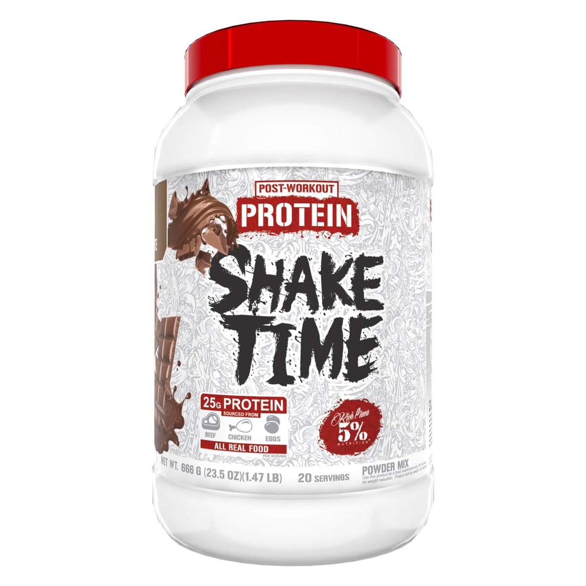 5% Nutrition Shake Time Animal Based Protein Powder