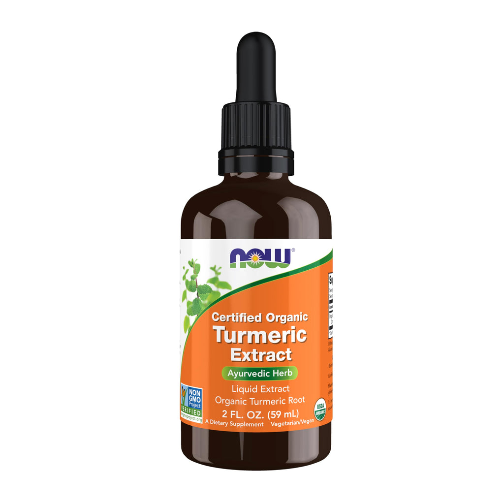 NOW Supplements Organic Turmeric Extract Liquid - 2 fl. oz
