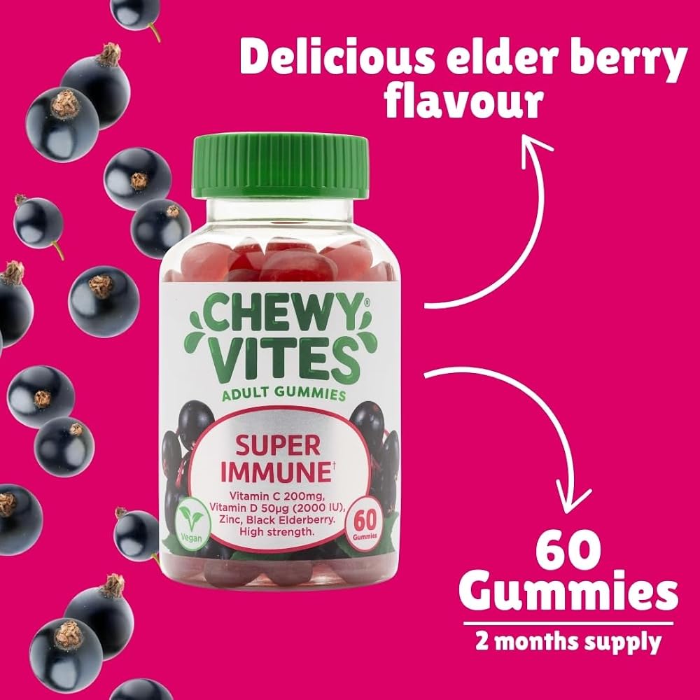 Chewy Vites Adult Super Immune Multivitamin Gummies - 60 Count - image 2