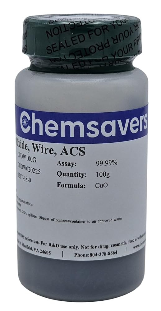 Chemsavers Cupric Oxide Wire ACS 99.99% - 100g