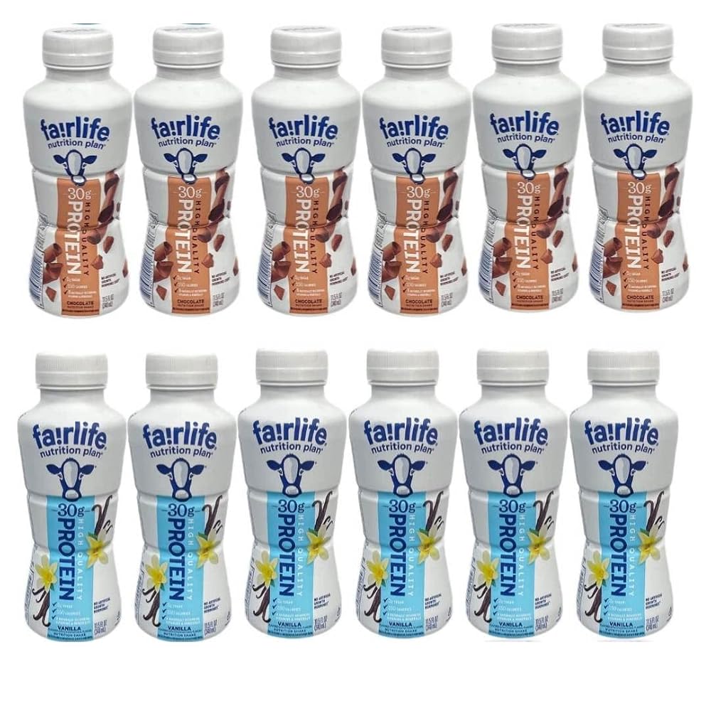 Fairlife Nutrition Plan High Protein Shake Variety Pack - 12 Pack