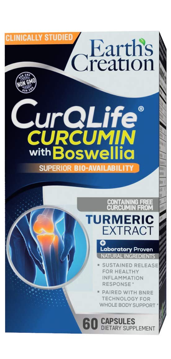 Earth's Creation Curcumin with Boswellia Joint Support - 60 Capsules