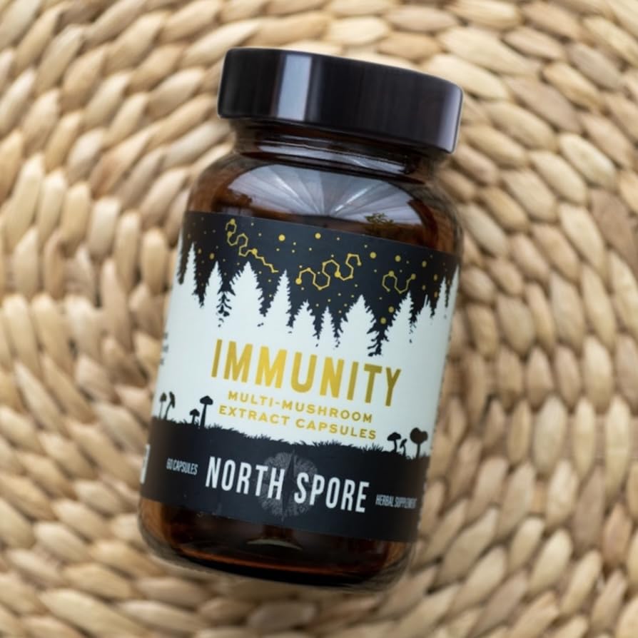 North Spore Immunity Organic Multi-Mushroom Supplement - 60 Capsules - image 5