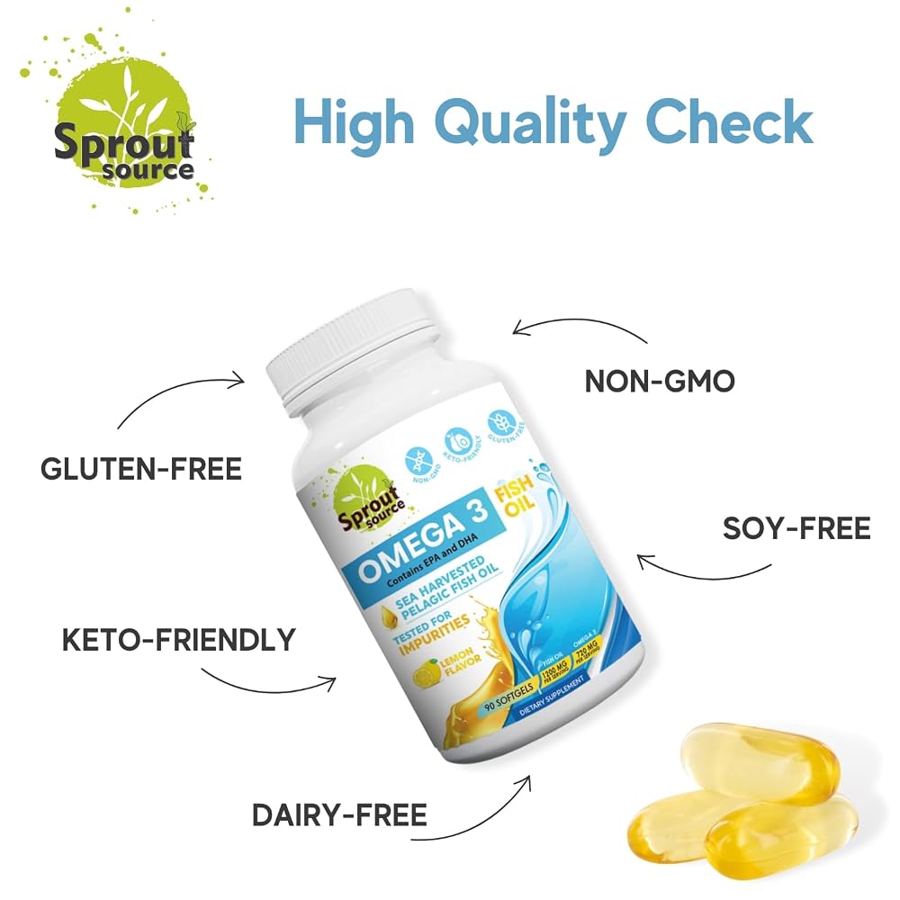 Sprout Source Omega-3 Fish Oil 1200mg - 90 Softgels - image 6