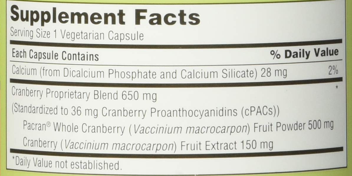 TruNature Cranberry 650 mg - 140 Vegetarian Capsules - image 5