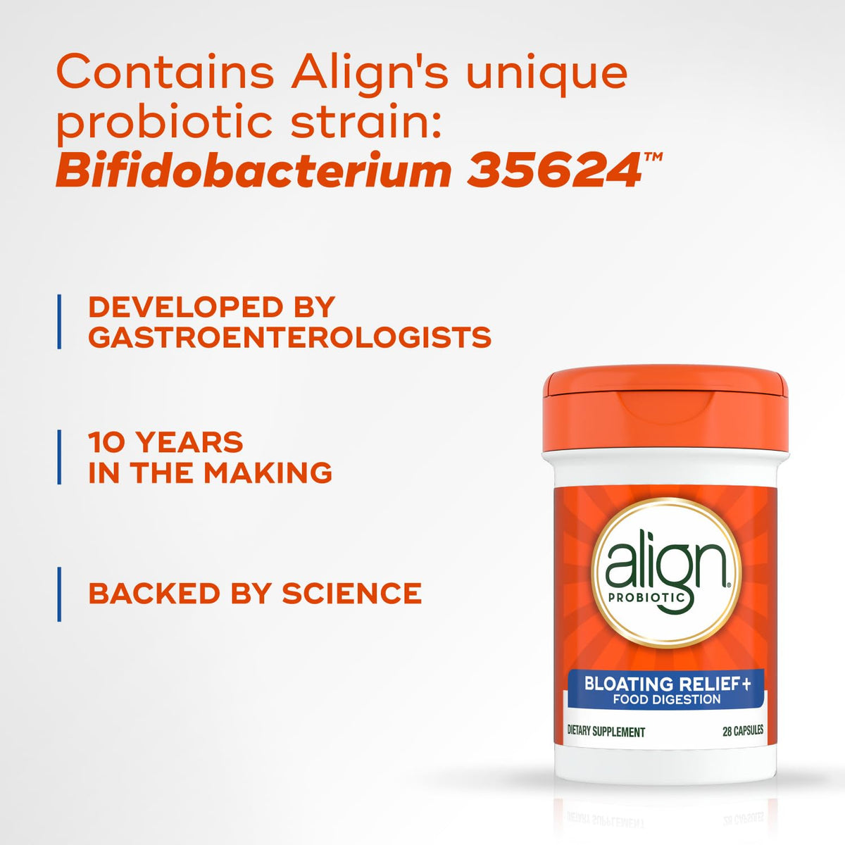 Align Probiotic Bloating Relief + Food Digestion - 28 Capsules - image 4