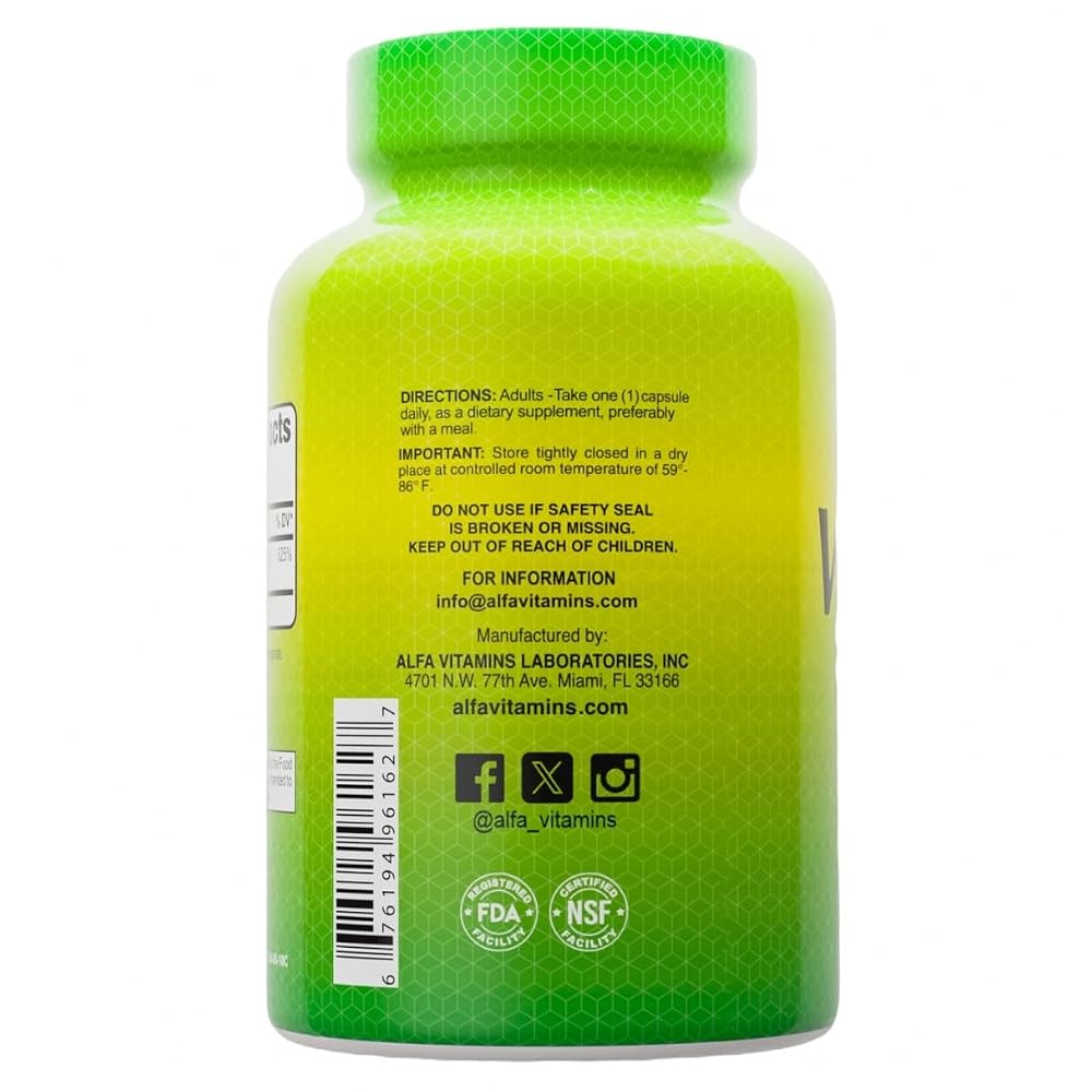 ALFA VITAMINS Vitamin D3 2000 IU Softgels - 250 Count - image 3